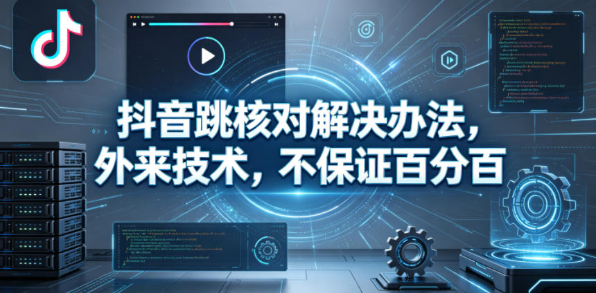 抖音跳核对解决办法，外来技术，不保证百分百-离锋创库