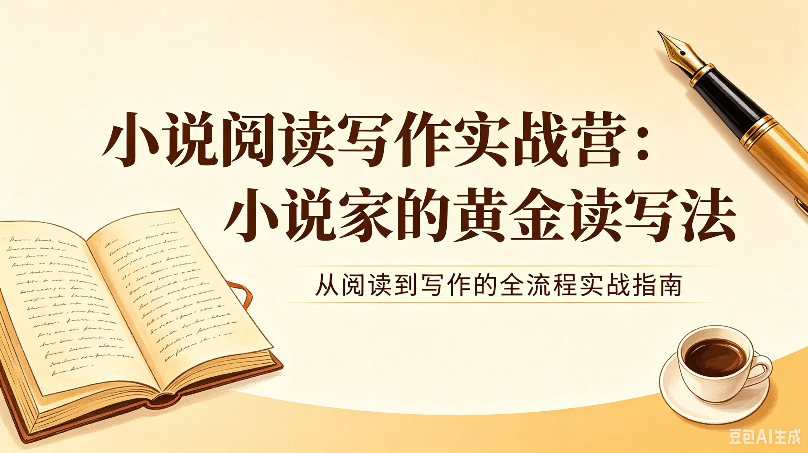 【精】小说阅读写作实战营:小说家的黄金读写法,从阅读到写作的全流程实战指南 【精】小说阅读写作实战营:小说家的黄金读写法,从阅读到写作的全流程实战指南