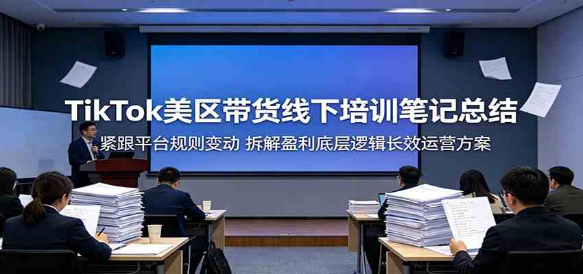 TikTok美区带货线下培训笔记总结:紧跟平台规则变动,拆解盈利底层逻辑长效运营方案-离锋创库