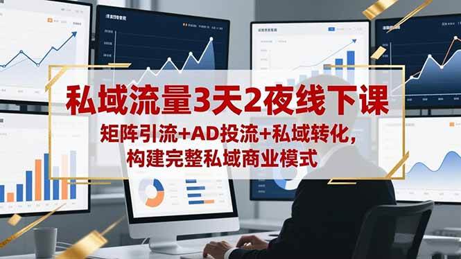 (16483期)私域流量3天2夜线下课,矩阵引流+AD投流+私域转化,构建完整私域商业模式-离锋创库