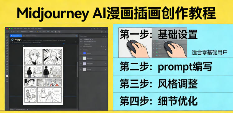 利用Midjourney AI人工智能轻松创作漫画插画教程，零基础创作完整漫画插画-离锋创库