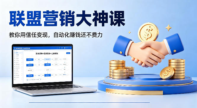 联盟营销大神课，教你用信任变现，自动化賺钱还不费力【原创双语字幕】-离锋创库