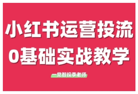 小红书运营投流，小红书广告投放从0到1的实战课，学完即可开始投放（更新26年）-离锋创库
