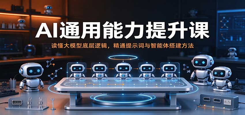 AI通用能力提升课:读懂大模型底层逻辑,精通提示词与智能体搭建方法-离锋创库