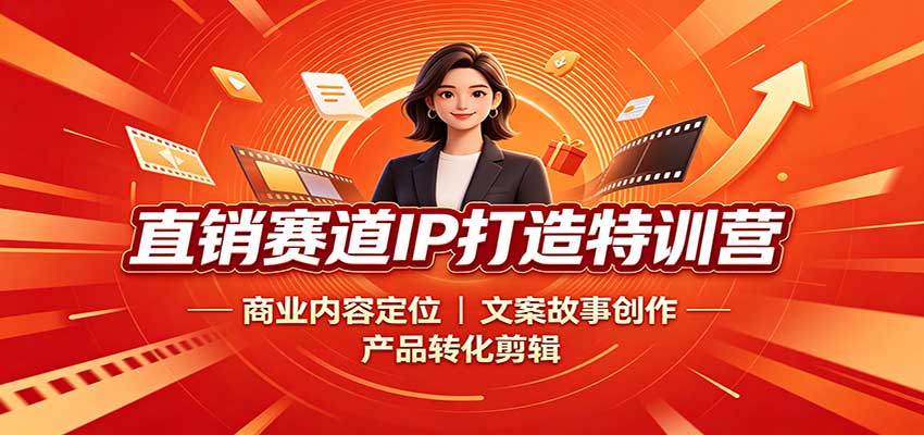 直销赛道IP打造特训营:商业内容定位,文案故事创作,产品转化剪辑-离锋创库