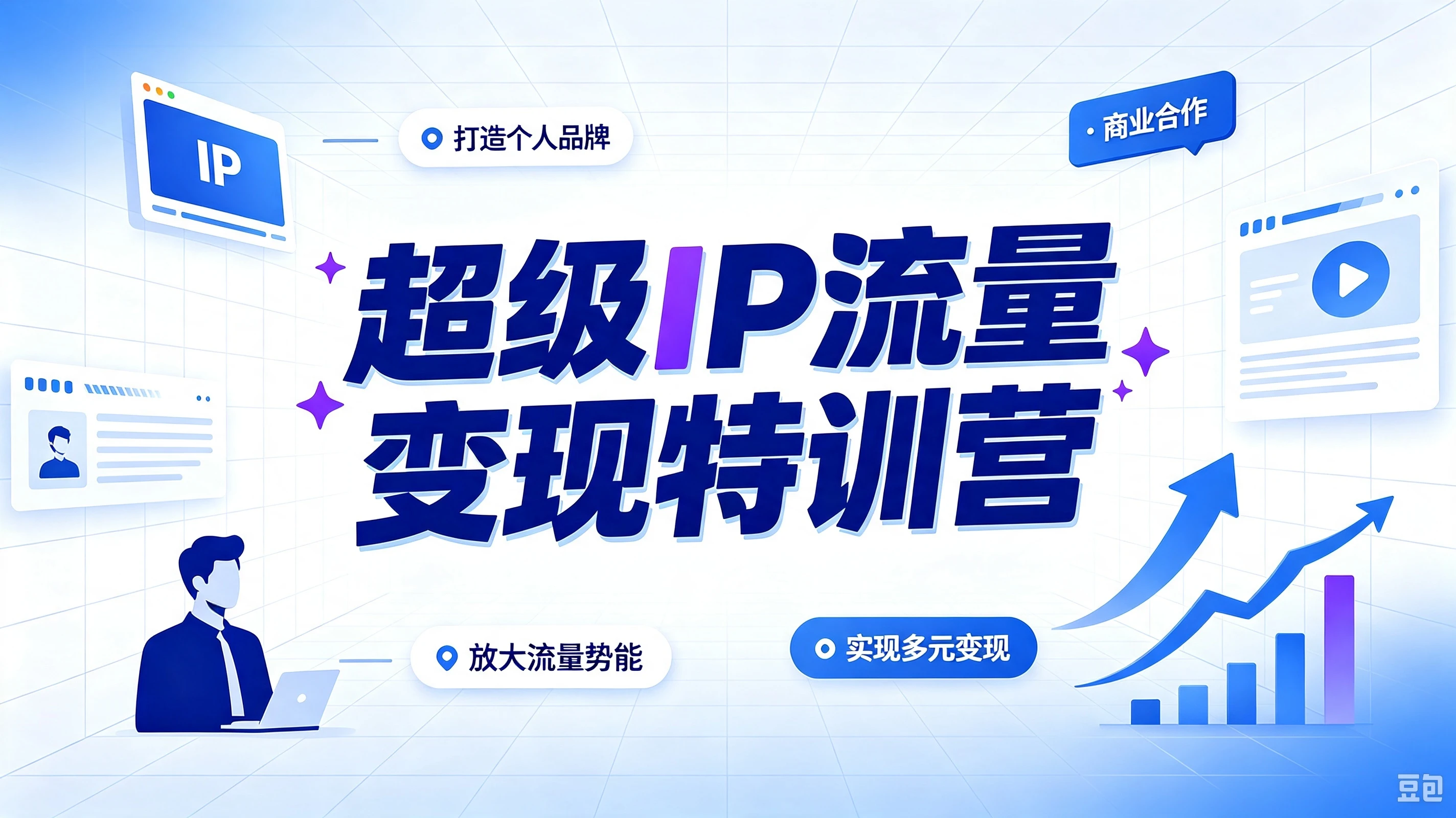【精】超级IP流量变现特训营，解锁流量增长玩法，打造长效盈利超级IP-离锋创库