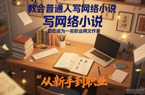 教会普通人写网络小说，助您成为一名职业网文作家-离锋创库