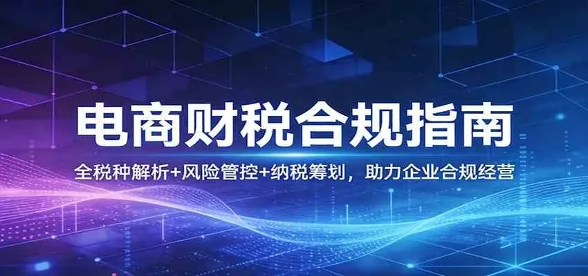 【精】电商财税合规指南：全税种解析+风险管控+纳税筹划，助力企业合规经营-离锋创库