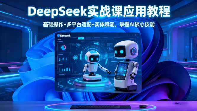 （16391期）DeepSeek实战课应用教程、基础操作+多平台适配+实体赋能，掌握AI核心技能-离锋创库