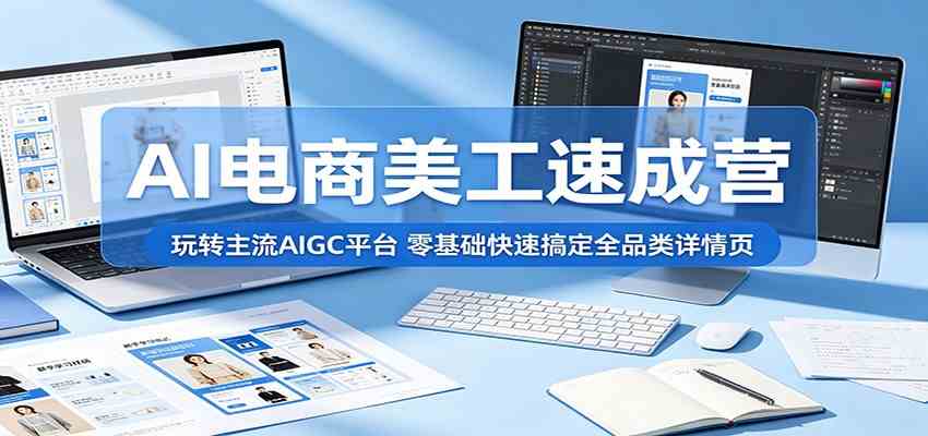 AI电商美工速成营:玩转主流AIGC平台,零基础快速搞定全品类详情页-离锋创库