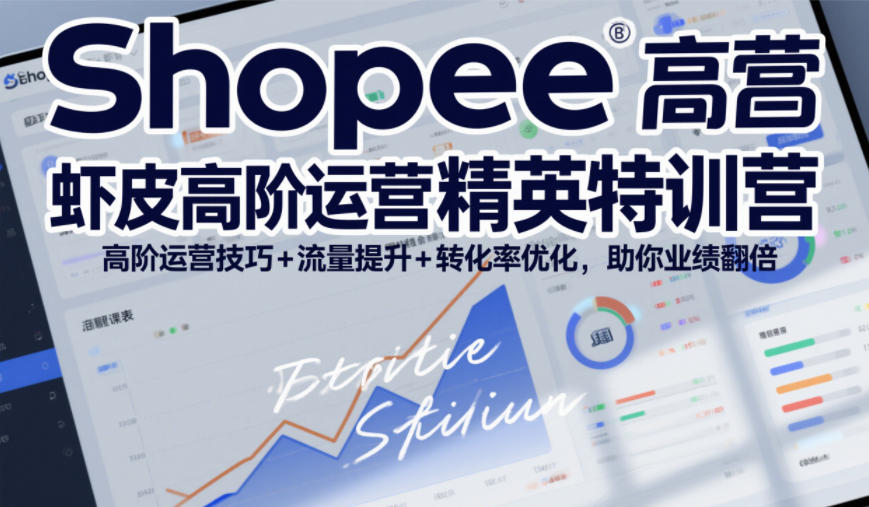 Shopee虾皮高阶运营精英特训营，高阶运营技巧+流量提升+转化率优化，助你业绩翻倍（更新26年5月）-离锋创库
