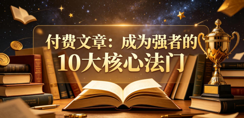 付费文章：成为强者的10大核心法门-离锋创库
