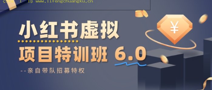 小红书虚拟项目特训课6.0，帮你从0到1打造稳定盈利的店铺，抓住流量红利-离锋创库