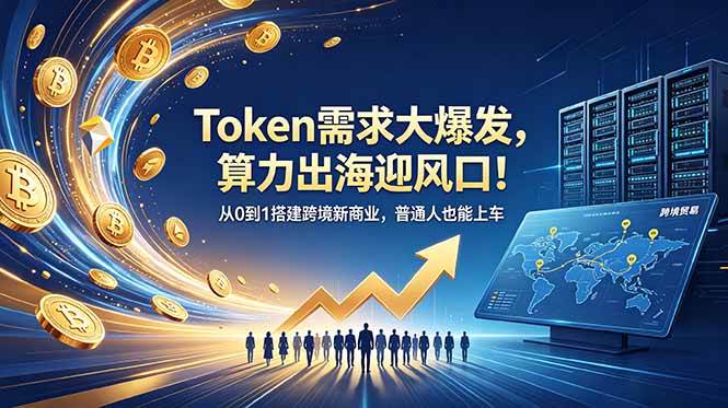 (18889期)Token需求大爆发,算力出海迎风口!从0到1搭建跨境新商业,普通人也能上车-离锋创库