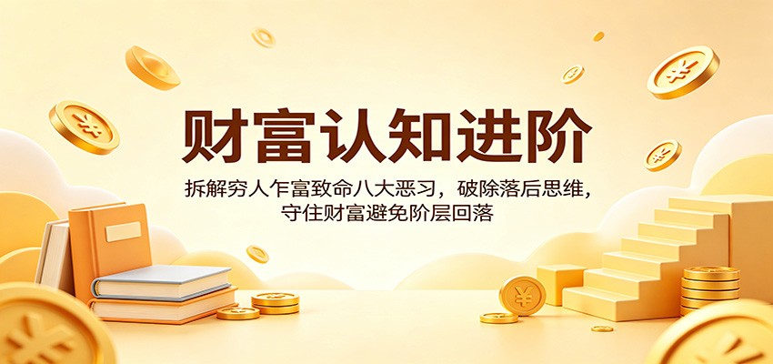 财富认知进阶：拆解穷人乍富致命八大恶习，破除落后思维，守住财富避免阶层回落-离锋创库