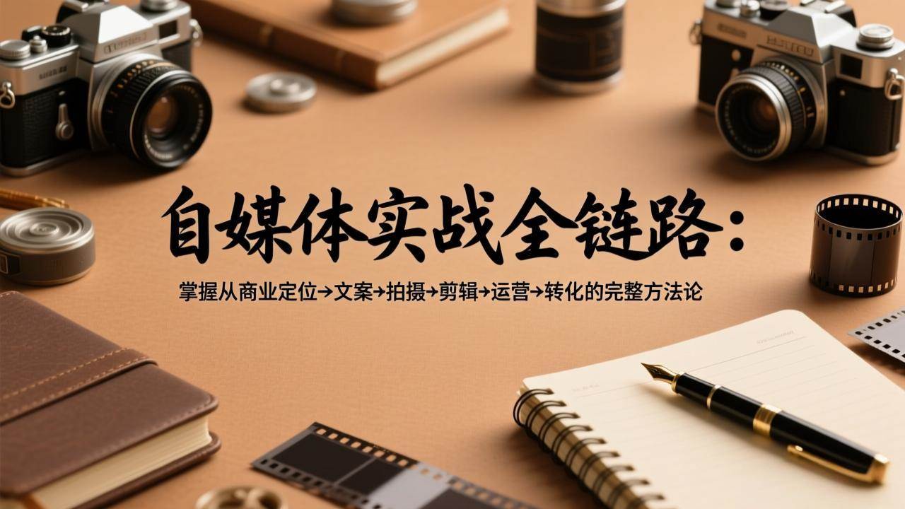 （17586期）自媒体实战全链路：掌握从商业定位→文案→拍摄→剪辑→运营→转化的完整方法论-离锋创库