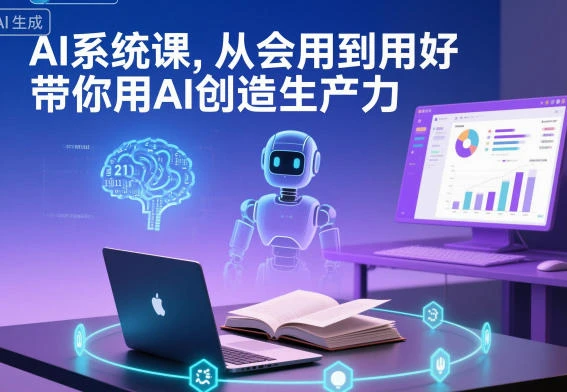 【精】AI系统课,从会用到用好,带你用AI创造生产力-离锋创库