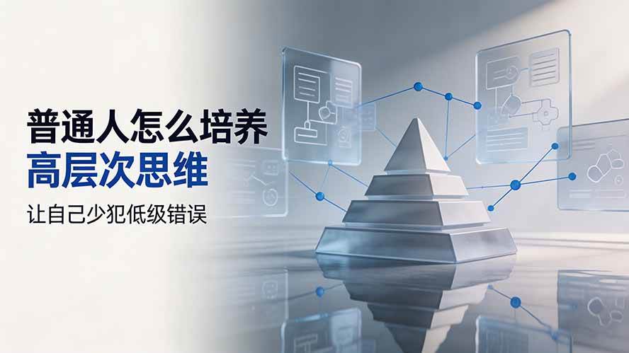 (19637期)付费文章:普通人怎么培养高层次思维,让自己少犯低级错误 (19637期)付费文章:普通人怎么培养高层次思维,让自己少犯低级错误