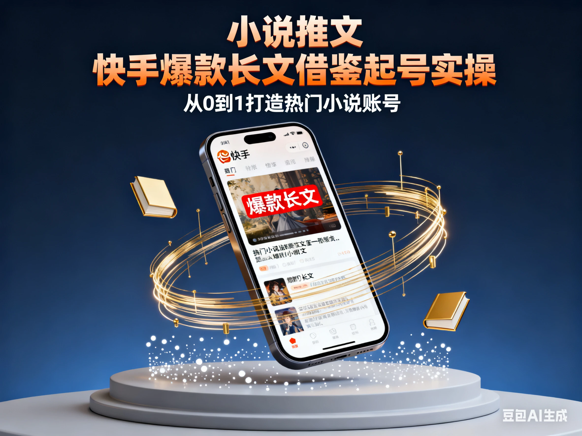 小说推文 快手爆款长文借鉴起号实操-离锋创库