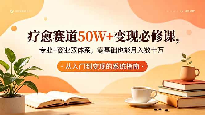 （18523期）疗愈赛道50W+变现必修课，专业+商业双体系，零基础也能月入数十万-离锋创库