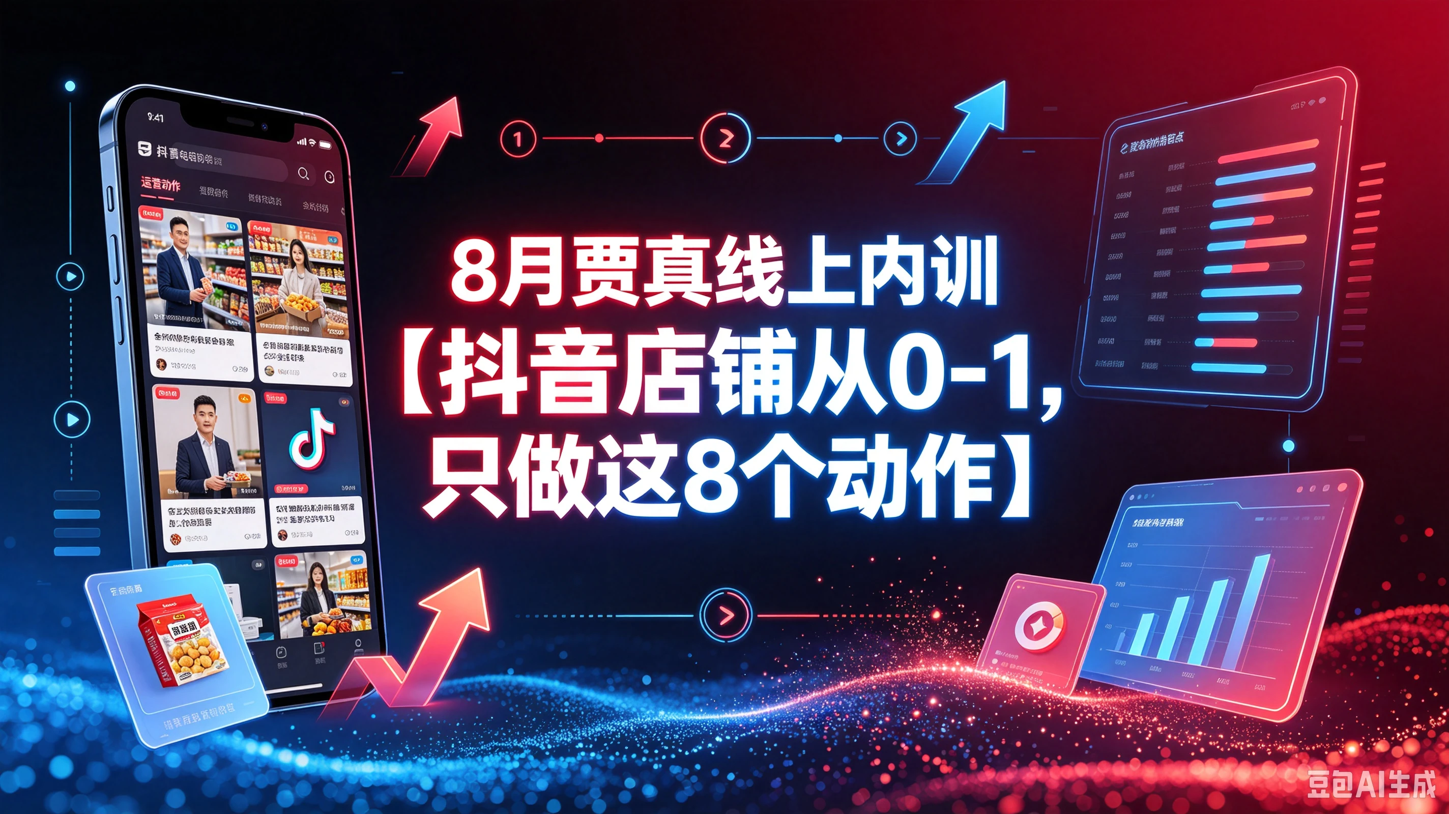 【精】抖音店铺8月内训实战课:店铺从0-1冷启动,八大核心动作高效起店教学 【精】抖音店铺8月内训实战课:店铺从0-1冷启动,八大核心动作高效起店教学