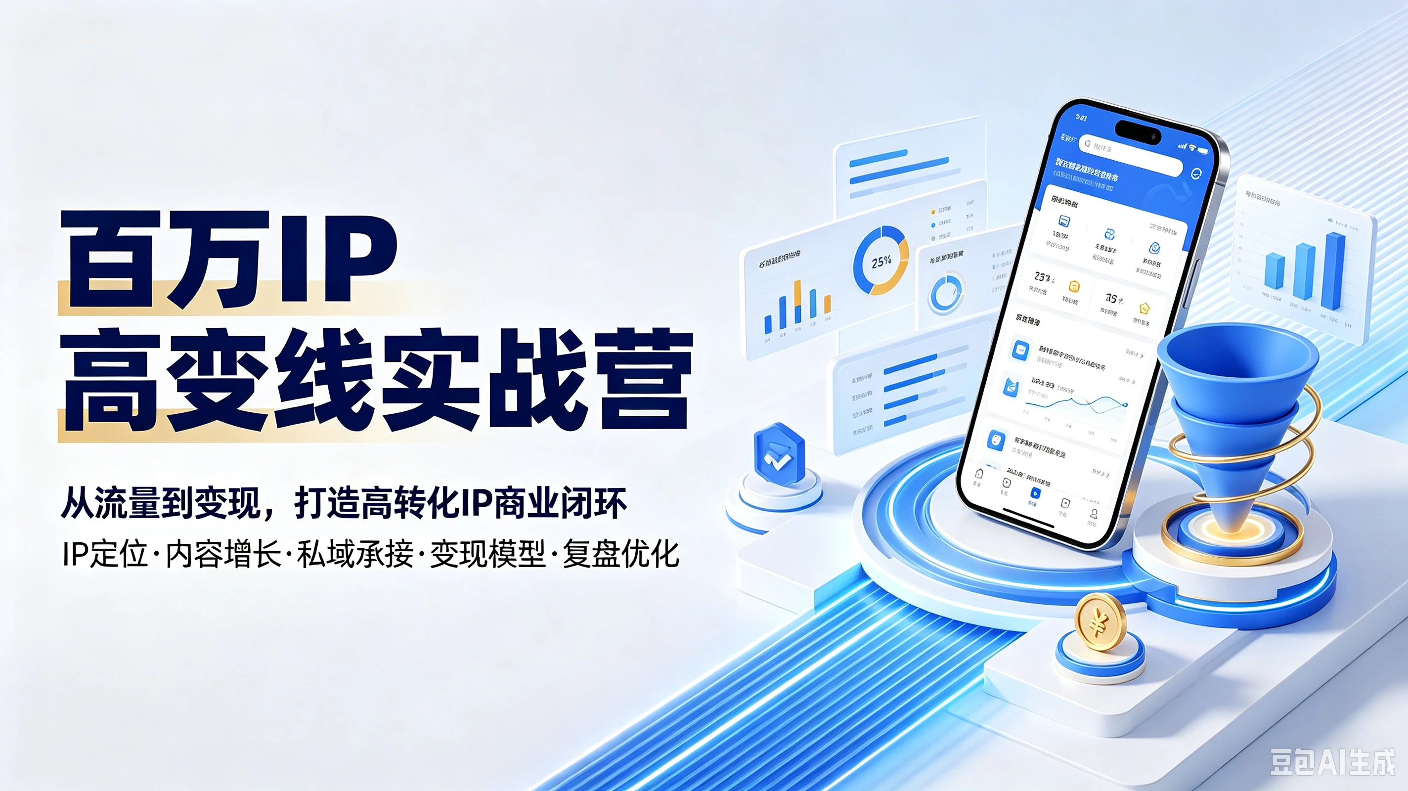 【精】百万IP高变线实战营从流量到变现,打造高转化IP商业闭环IP定位·内容增长·私域承接·变现模型·复盘优化 【精】百万IP高变线实战营从流量到变现,打造高转化IP商业闭环IP定位·内容增长·私域承接·变现模型·复盘优化