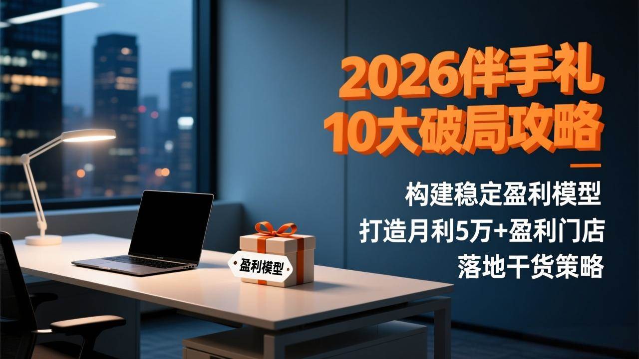 （17191期）2026伴手礼10大破局攻略：构建稳定盈利模型，打造月利5万+盈利门店，落地干货策略-离锋创库