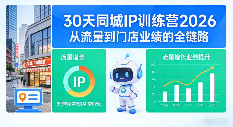 30天同城IP训练营2026年，从流量到门店业绩的全链路-离锋创库