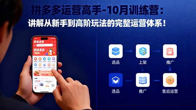 （16448期）拼多多运营高手-10月训练营：讲解从新手到高阶玩法的完整运营体系！-离锋创库