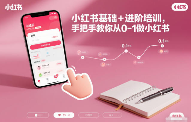 小红书基础+进阶培训，手把手教你从0-1做小红书-离锋创库