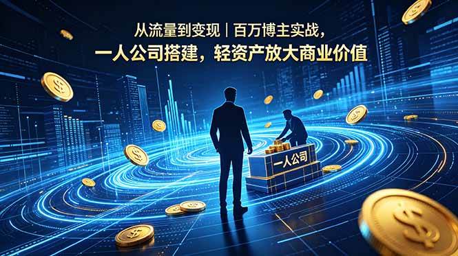 （18645期）从流量到变现｜百万博主实战，一人公司搭建，轻资产放大商业价值-离锋创库