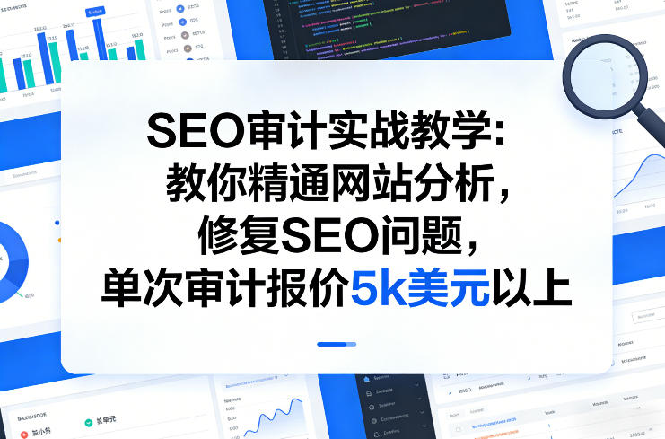 SEO审计实战教学：教你精通网站分析，修复SEO问题，单次审计报价5k美元以上-离锋创库