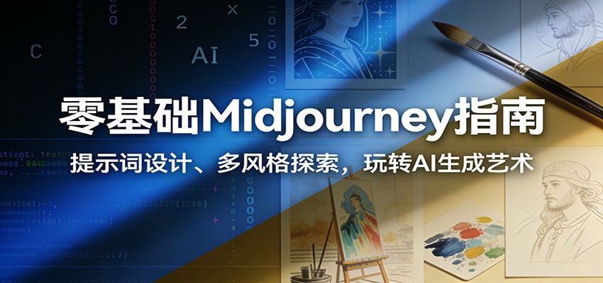 零基础Midjourney指南：提示词设计、多风格探索，玩转AI生成艺术-离锋创库