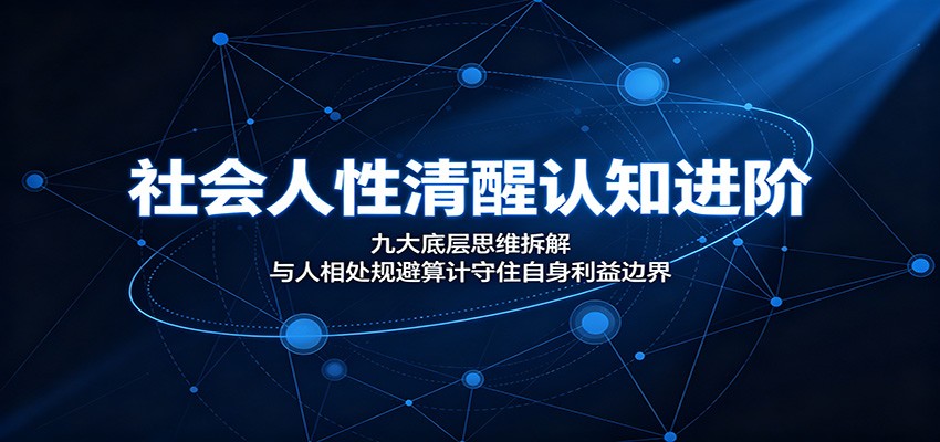 社会人性清醒认知进阶:九大底层思维拆解,与人相处规避算计守住自身利益边界-离锋创库