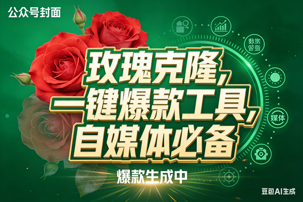（17813期）玫瑰克隆，ai鲁大魔工具，自媒体必备神器，一键爆款，详细教程。-离锋创库