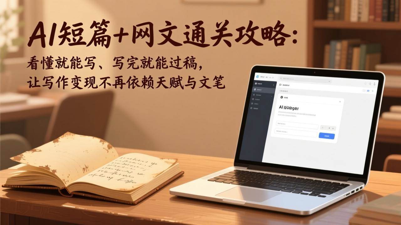 （17515期）AI短篇+网文通关攻略：看懂就能写、写完就能过稿，让写作变现不再依赖天赋与文笔-离锋创库
