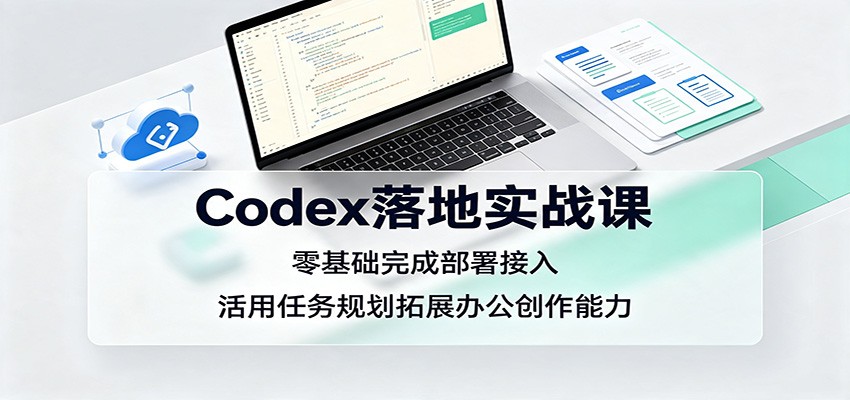 Codex落地实战课：零基础完成部署接入，活用任务规划拓展办公创作能力-离锋创库