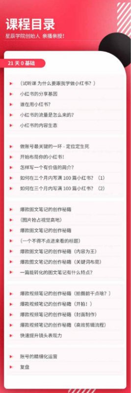 21天0基础小红书实操训练营|从账号搭建、流量逻辑到爆款笔记、垂直变现全突破 21天0基础小红书实操训练营|从账号搭建、流量逻辑到爆款笔记、垂直变现全突破
