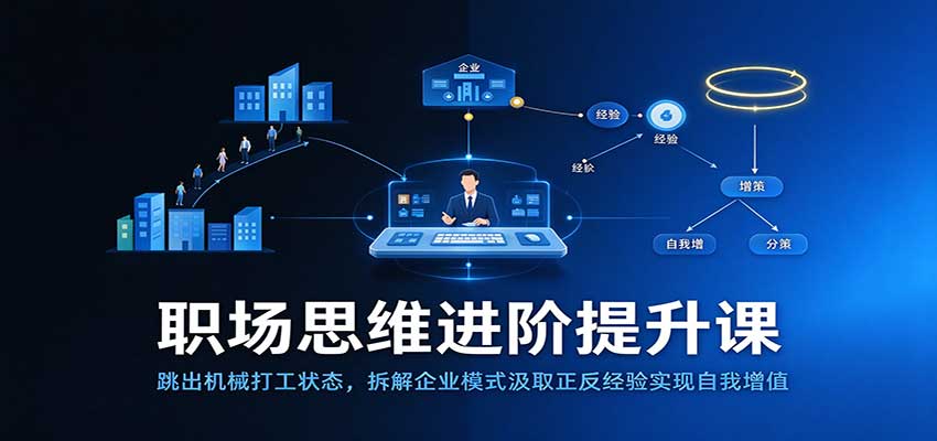 职场思维进阶提升:跳出机械打工状态,拆解企业模式汲取正反经验实现自我增值-离锋创库