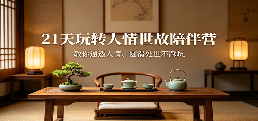 21天玩转人情世故陪伴营：教你通透人情、圆滑处世不踩坑-离锋创库