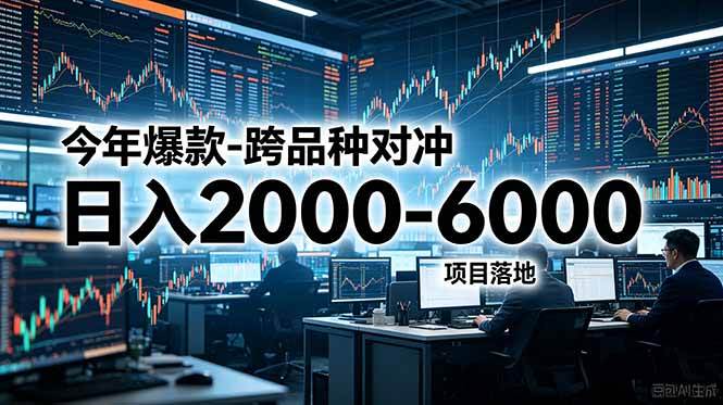 （18918期）今年爆款-跨品种对冲日入2000-6000，项目落地！-离锋创库