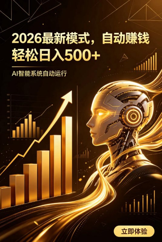 AI智能广告，自动賺钱新模式，轻松日入500+，主业副业都可做，适合任何人群【揭秘】-离锋创库