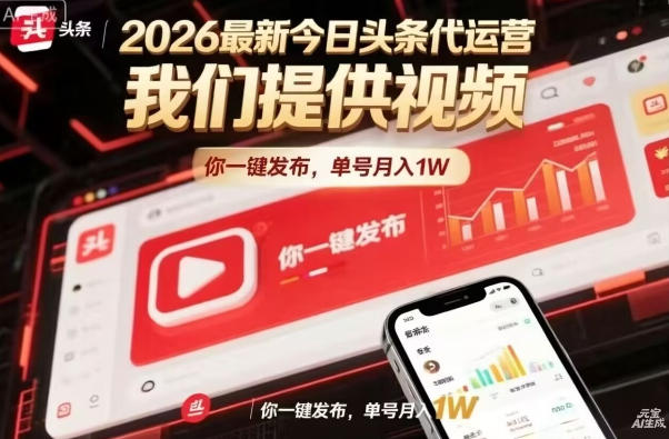今日头条躺賺模式,你9我1,操作简单,一键发布,单机日入数百,长期合作【揭秘】-离锋创库