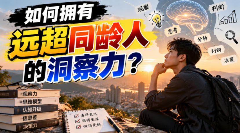 付费文章:如何拥有远超同龄人的洞察力?-离锋创库