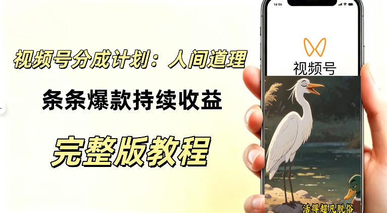 视频号新玩法之AI动漫画风励志视频,不用会画画、不用拍摄,持续化收益,详细拆解 视频号新玩法之AI动漫画风励志视频,不用会画画、不用拍摄,持续化收益,详细拆解