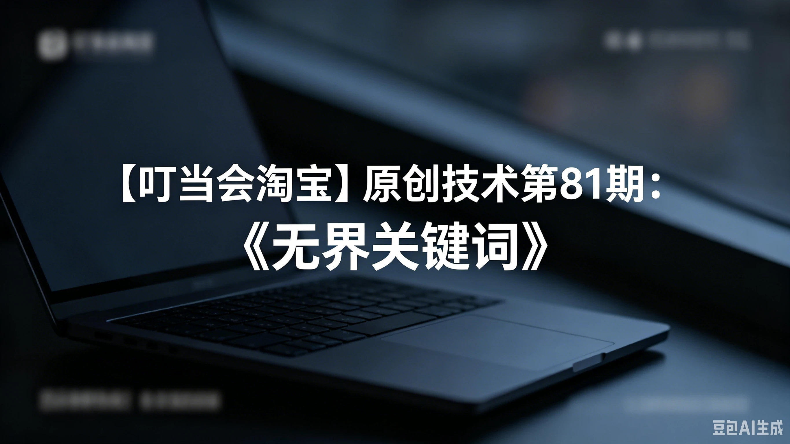 【叮当会淘宝】原创技术第81期：《无界关键词》-离锋创库