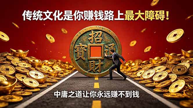 （18872期）付费文章：传统文化是你赚钱路上最大障碍！中庸之道让你永远赚不到钱-离锋创库