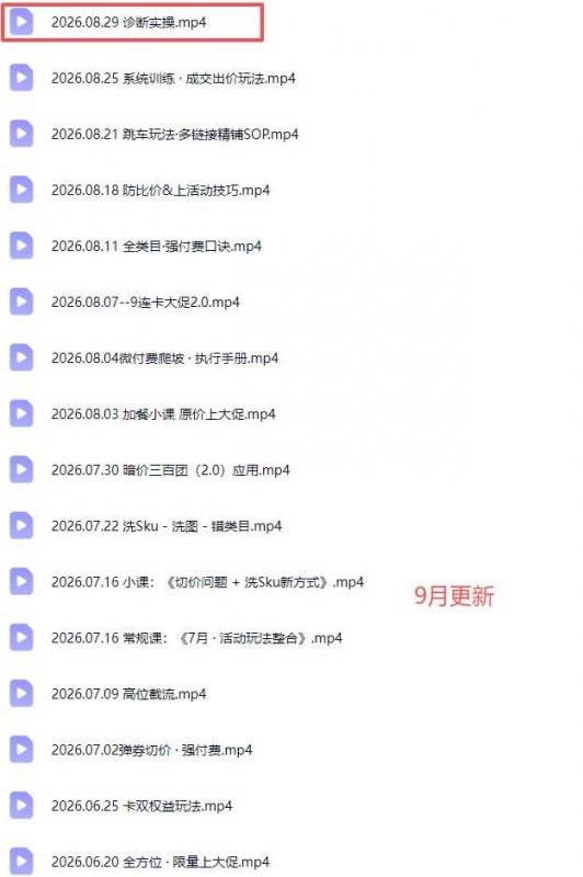 (20158期)拼多多实战特训营(更新26年0831):不管是新手入门或老商家冲量,都有实操方法,跟着学,少走弯路 (20158期)拼多多实战特训营(更新26年0831):不管是新手入门或老商家冲量,都有实操方法,跟着学,少走弯路