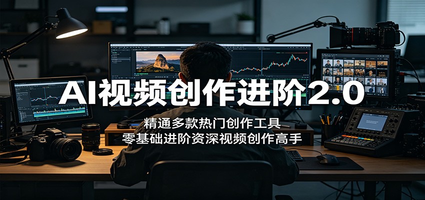 AI视频创作进阶2.0：精通多款热门创作工具，零基础进阶资深视频创作高手-离锋创库