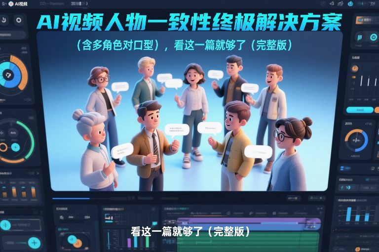 AI视频人物一致性终极解决方案(含多角色对口型),看这一篇就够了(完整版)-离锋创库
